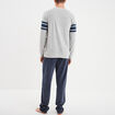 Ensemble pyjama 2 pi&egrave;ces gris homme