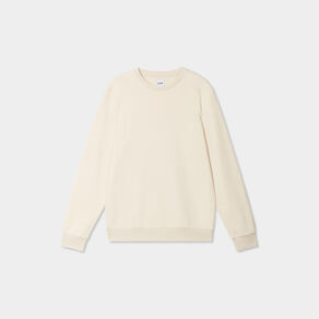 Sweat avec col rond ecru homme