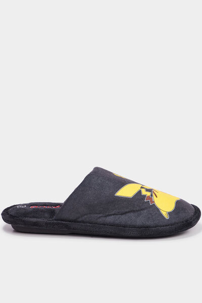 Chaussons mules Pokémon Pikachu noir garçon