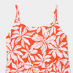 Robe avec bretelles courte orange fille