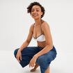Soutien-gorge triangle padd&eacute; blanc femme