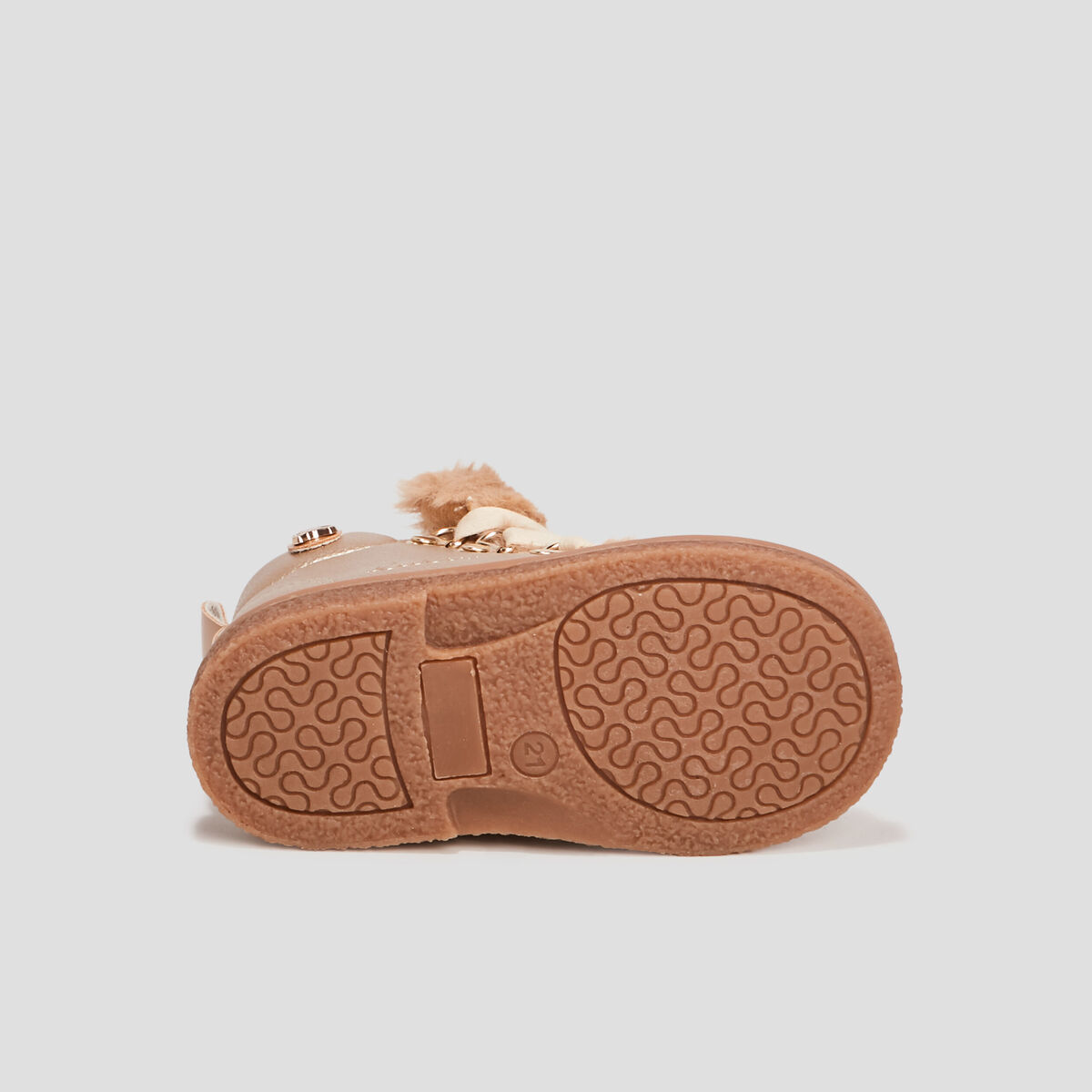Bottines LuluCastagnette jaune or bébé fille