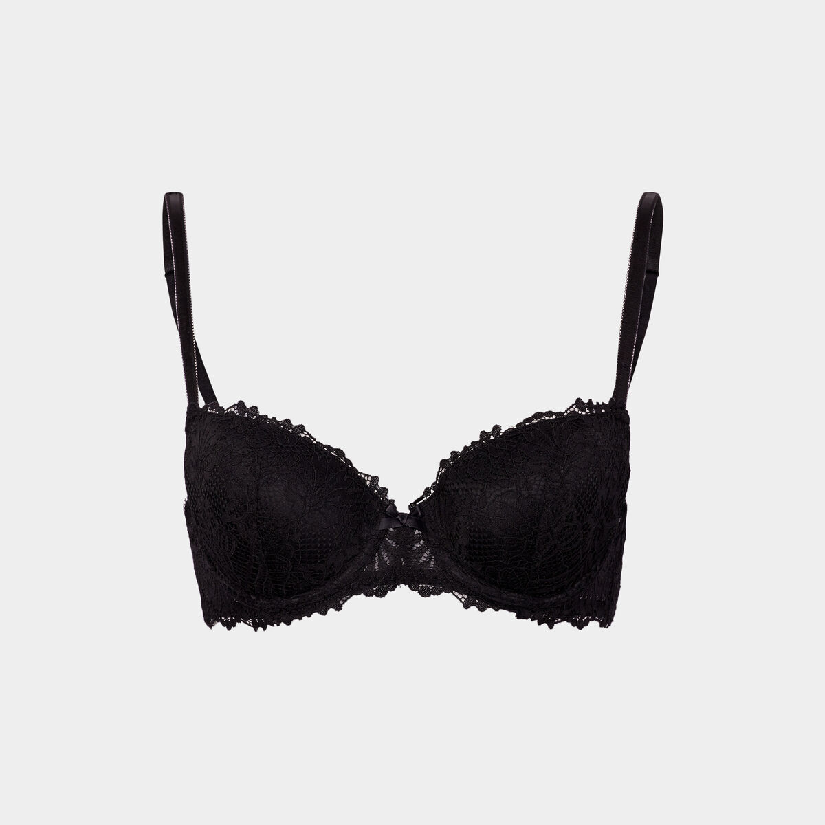 Soutien-gorge emboîtant paddé dentelle noir femme