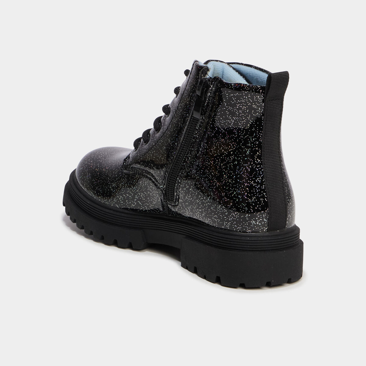 Boots &agrave; paillettes Stitch noir fille