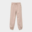 Pantalon de jogging molleton taupe fille
