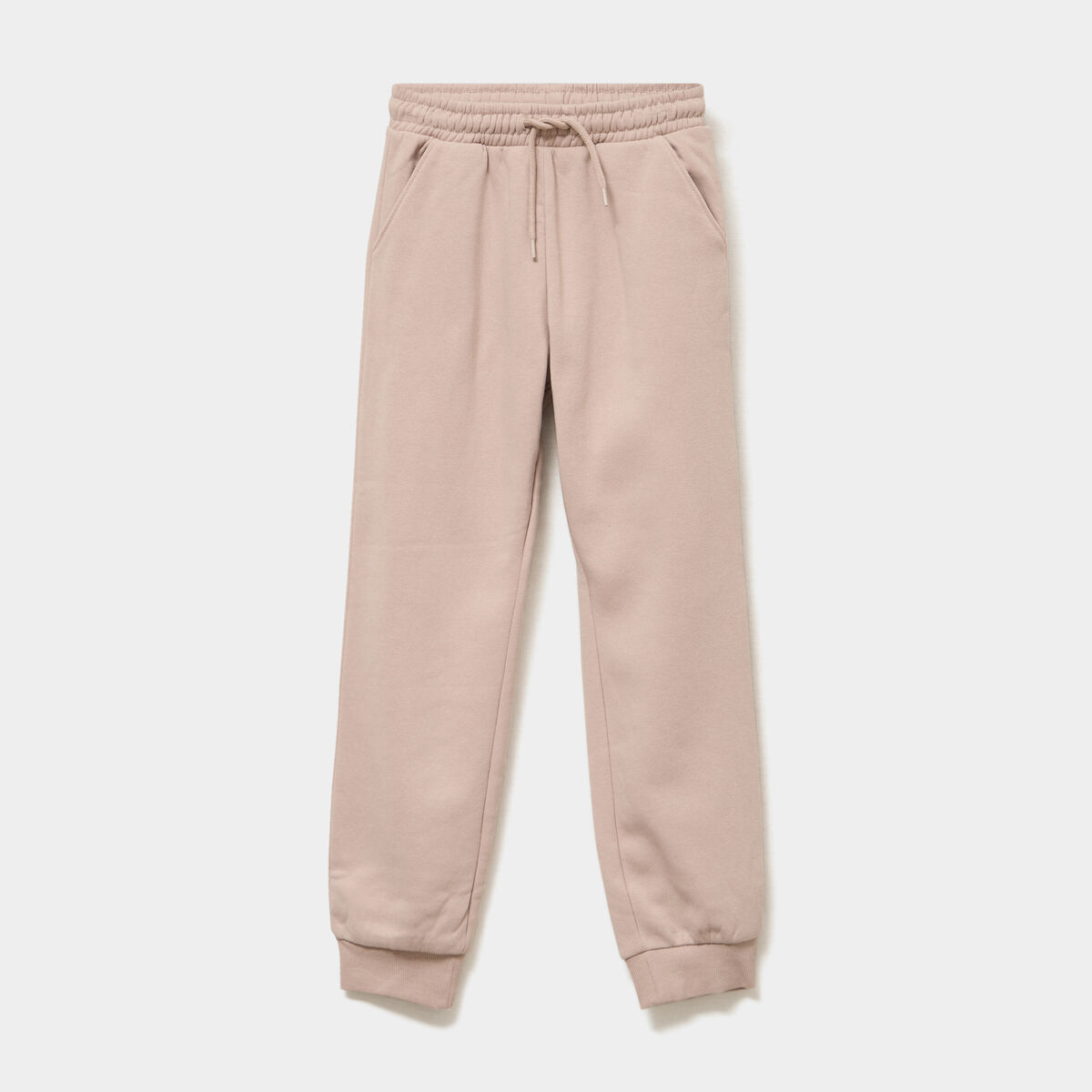 Pantalon de jogging molleton taupe fille