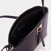 Sac en bandoulière détail boucle noir femme