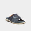 Mules brides croisées bleu homme