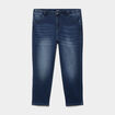 Jean slim taille haute bleu femme grande taille