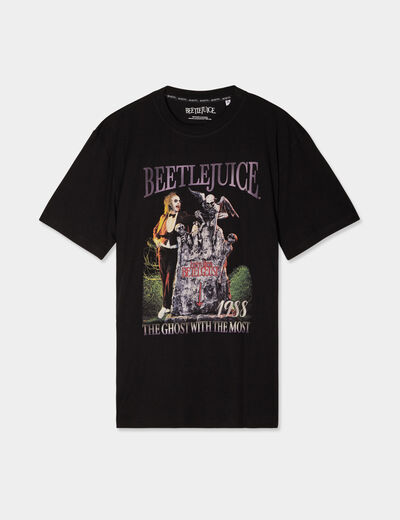 T-shirt manches courtes Beetlejuice noir homme