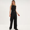 Combinaison pantalon sans manches noir femme