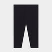 Legging uni en coton noir bébé fille