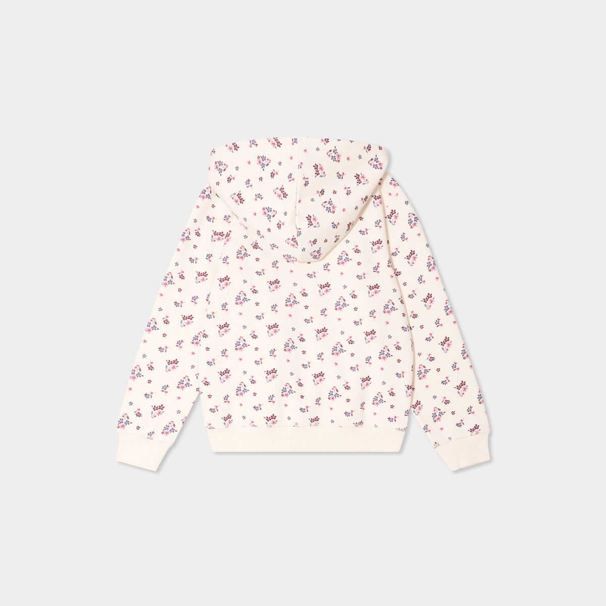 Sweat zippé à capuche Creeks beige fille
