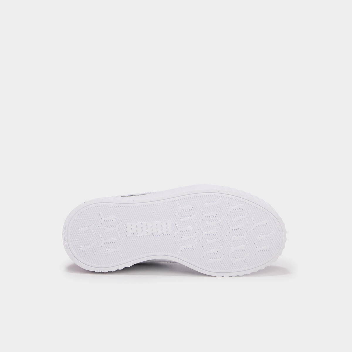 Baskets &agrave; paillettes Puma Carina gris argent fille