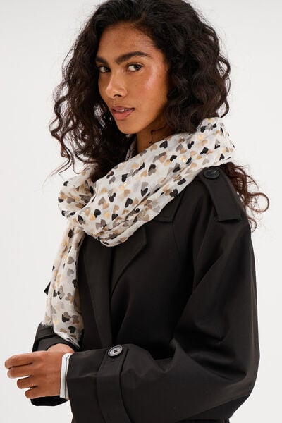 Foulard noir femme