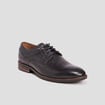 Derbies &agrave; lacets en cuir noir homme
