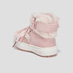 Bottes fourrées bout rond rose bébé fille