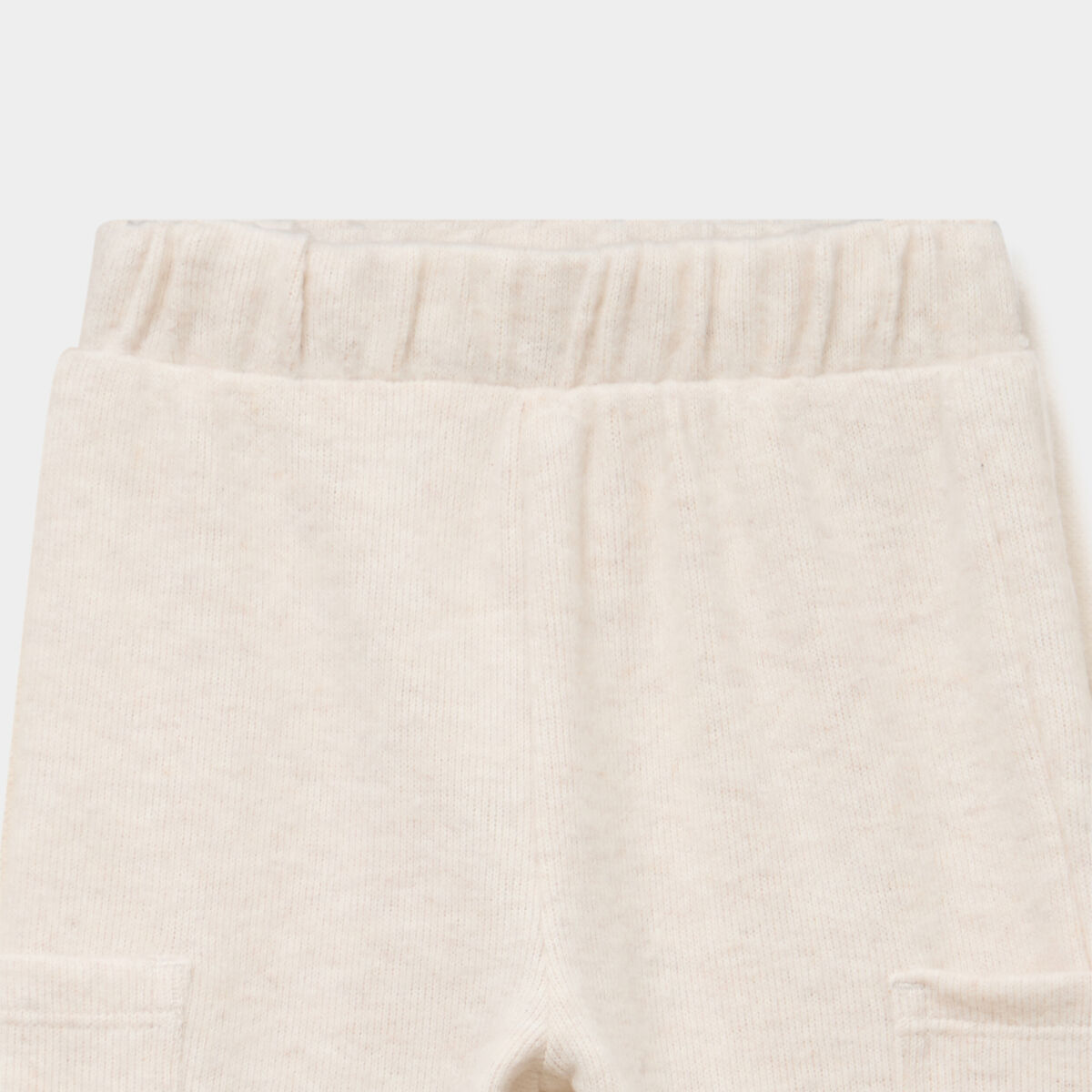 Pantalon maille 2 poches beige b&eacute;b&eacute; gar&ccedil;on
