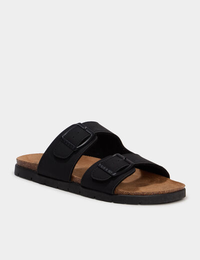 Sandales avec boucles noir gar&ccedil;on