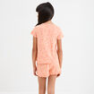 Ensemble pyjama short coton Vaiana rose saumon fille