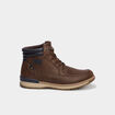 Bottines avec lacets marron homme