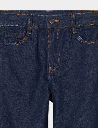 Jeans large 5 poches coton Creeks denim brut fille