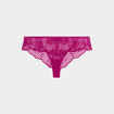 Tanga en dentelle Ingrid violet femme grande taille
