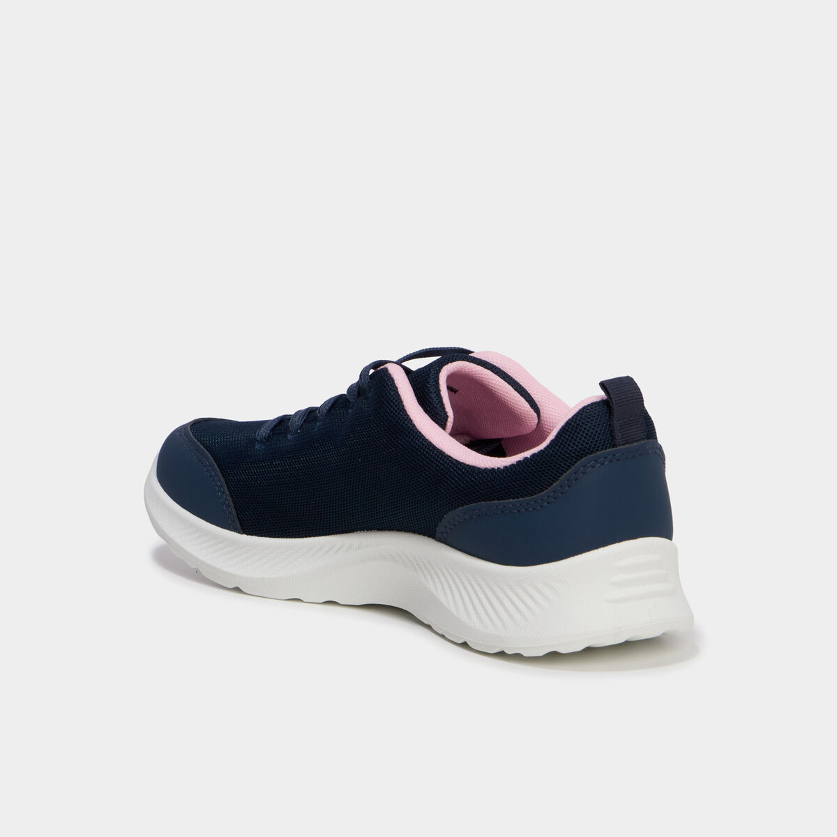 Baskets running &agrave; lacets bleu marine fille
