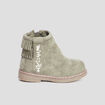 Bottines franges vert kaki bébé fille