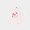 T-shirt à volants coton Creeks creme bébé fille