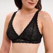 Soutien-gorge triangle dentelle noir femme