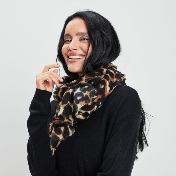Foulard marron femme