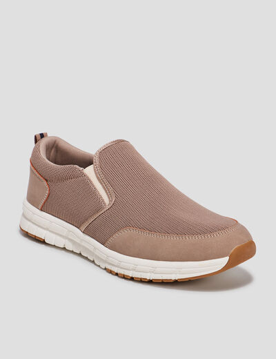 Loafers avec languette d'enfilage sable homme