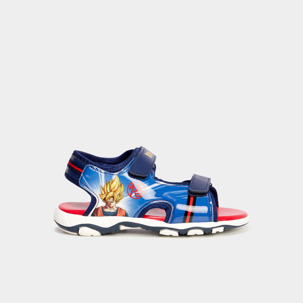 Sandales à scratchs Dragon Ball Z bleu garçon
