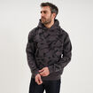 Sweat hoodie &agrave; capuche molleton gris homme