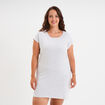 Chemise de nuit gris clair femme grande taille