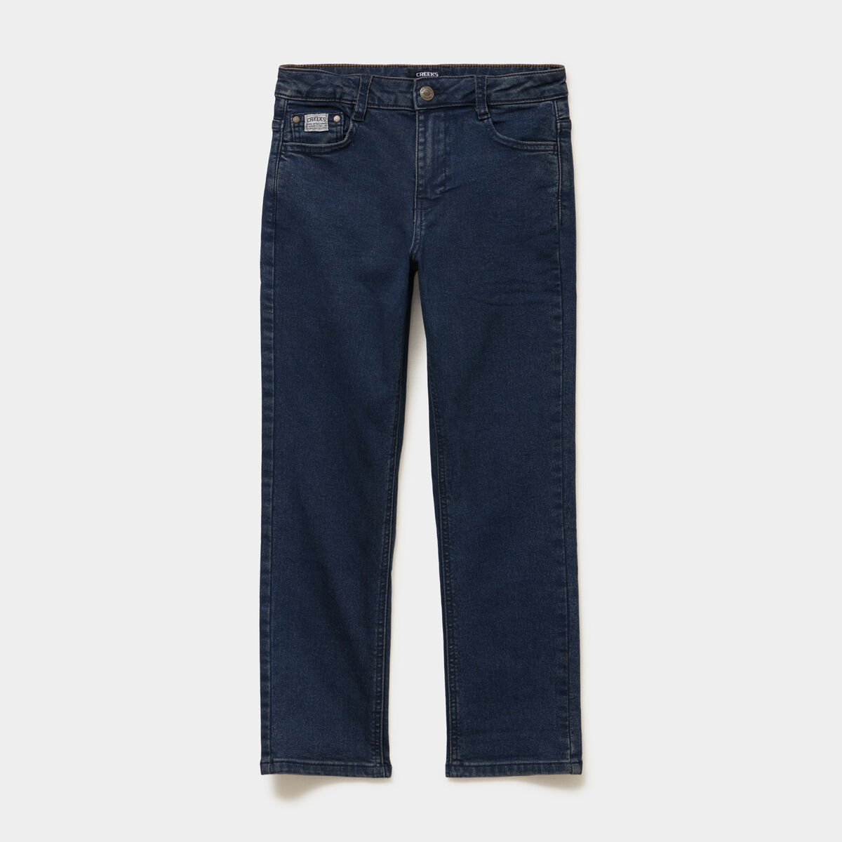 Jean regular chaud 5 poches bleu fonc&eacute; gar&ccedil;on