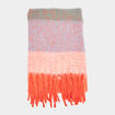 &Eacute;charpe longue &agrave; frange orange corail femme