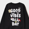 Sweat manches longues Hello Kitty noir fille