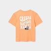 T-shirt manches courtes coton Creeks orange corail garçon