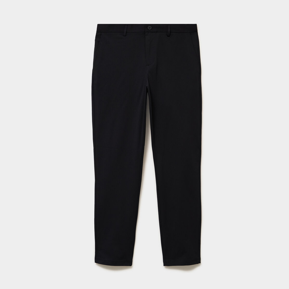 Pantalon chino slim sans repassage noir homme