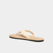 Tongs de plage détails tressés sable femme