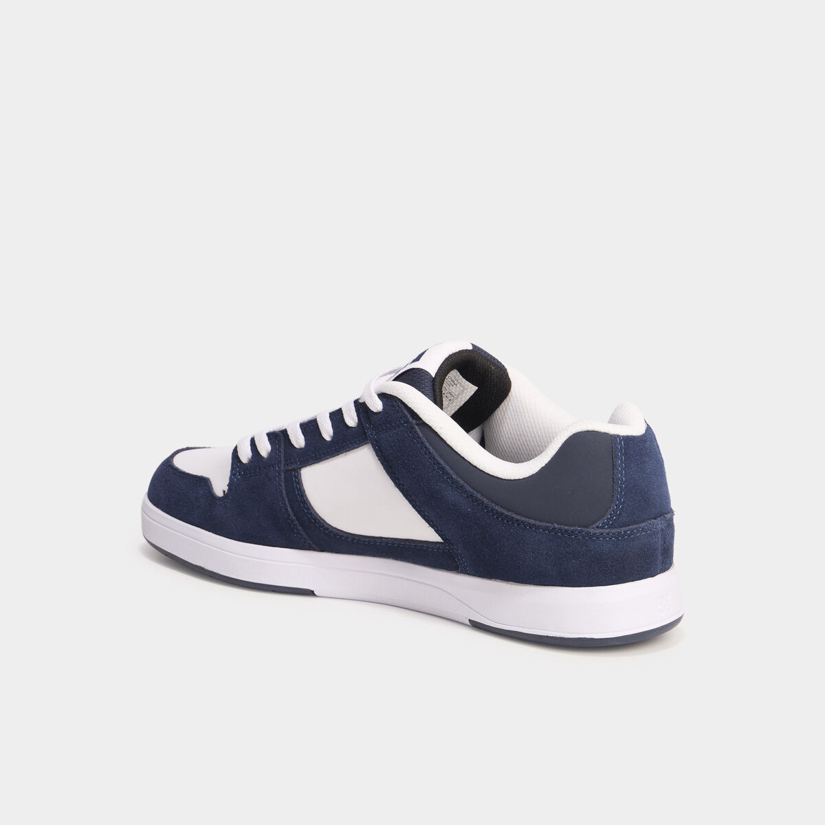 Baskets en cuir su&eacute;dine antid&eacute;rapantes bleu marine homme