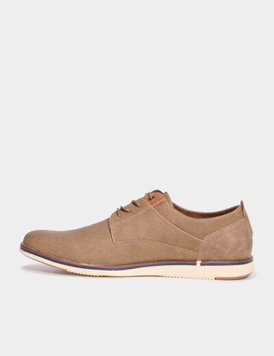 Derbies à lacets marron homme