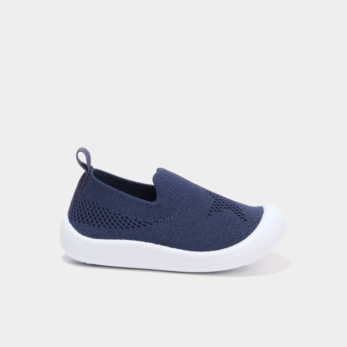 Baskets bout renforc&eacute; &agrave; semelle souple bleu marine b&eacute;b&eacute; gar&ccedil;on