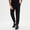 Pantalon jogging droit molleton noir homme