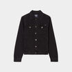 Veste droite boutonnée en jean Creeks denim noir homme