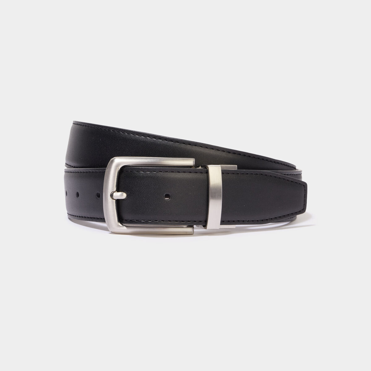 Ceinture r&eacute;versible noir homme