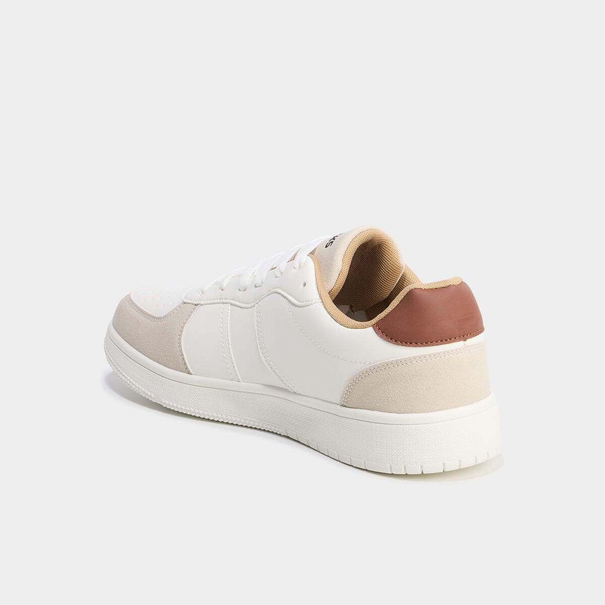 Tennis basses &agrave; lacets blanc homme