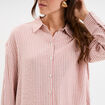 Chemise manches longues bordeaux femme